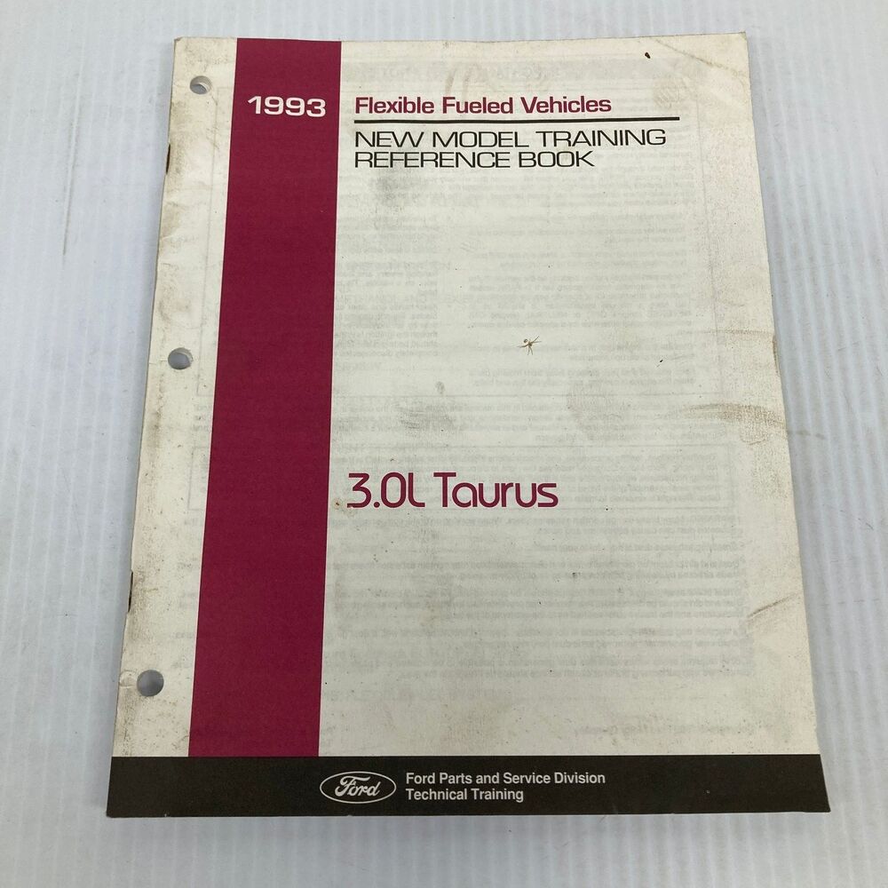 Ford Taurus Flexible Fueled Vehicles Training Reference Book 1993